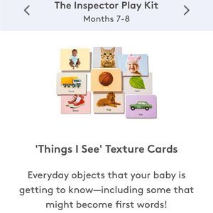 LOVEVERY “Things I See” Texture cards with Box